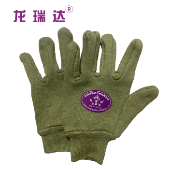 龙瑞达 绒手套 防寒保暖军绿色 计价单位：双