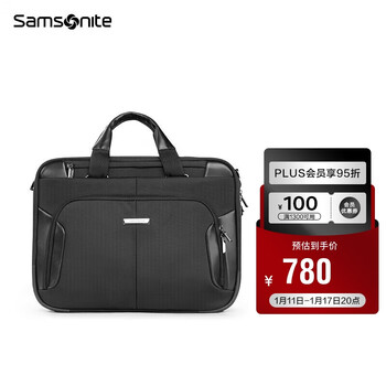 新秀丽（Samsonite）电脑包电脑内胆包商务公文包可挂靠手提包BP0*09009黑色15.6英寸