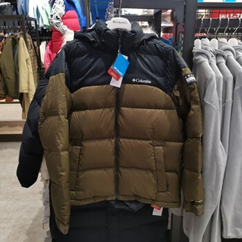哥伦比亚columbia秋冬款户外运动男700蓬热能连帽羽绒服we1310319m