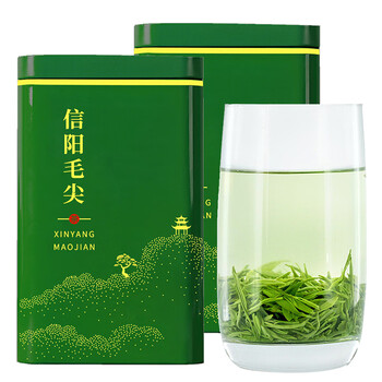 绿木（lvmu）年货茶叶信阳毛尖绿茶500g 早春嫩芽毛尖茶叶自己喝 含礼袋送礼