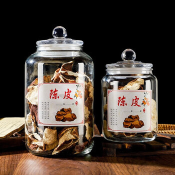 清辞柚密封罐 玻璃储物罐食品存储瓶罐子防潮五谷杂粮大米储存罐茶叶蜂 3L 6斤装（硅胶密封圈）