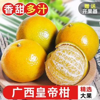 探味君 广西皇帝柑 当季时令橘桔子贡柑新鲜水果 5斤 划算装 中果(单果50-55mm）