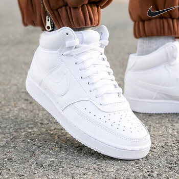 耐克(nike)女鞋2024夏季 新款白色高帮 af1休闲鞋板鞋dh2943 cd5436