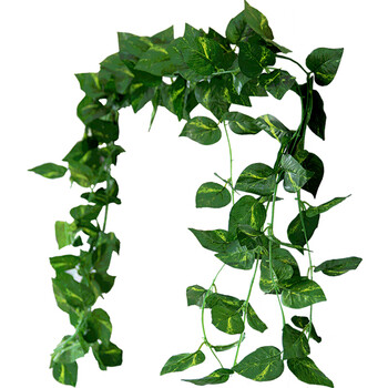枫叶仿真植物假花藤管道遮挡水管空调缠绕塑料绿叶藤蔓藤条装饰花
