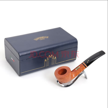 沙芬（SAVINELLI）140周年纪念高档手工石楠木进口男士烟斗P321直式925银圈斗柄套装 9mm 过滤款【2022年年度纪念】