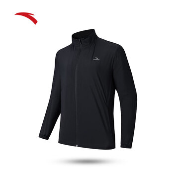 【安踏(anta)152417610】安踏防泼水梭织运动外套男款立领跑步户外