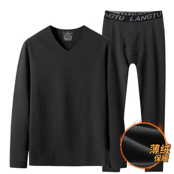 战枫特大码保暖内衣男套装内衣加绒加厚肥佬胖人特大码秋衣秋裤套装 灰色02款  6XL建议220-240斤