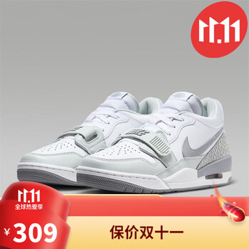 耐克(nike) air jordan legacy aj312 low 白灰男子 低帮运动鞋 42.