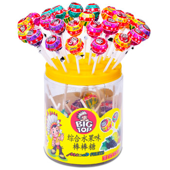 BIGTOP综合水果味棒棒糖礼盒60支装，价格历史趋势分析|糖果价格历史最低
