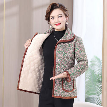 赛卓菲四川省省服女冬加绒加厚男棉袄妈妈装罩衣保暖棉衣中老年人棉袄