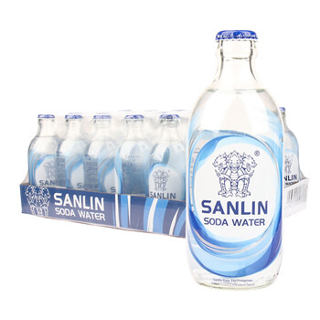 三麟 苏打水饮料气泡水整箱 335mL 24瓶 1箱