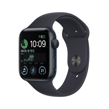 Apple/苹果 Watch SE 2022款智能手表GPS款44毫米午夜色铝金属表壳