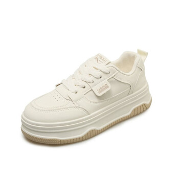 首谷shougu美国小众设计小白鞋女软底年鞋子百搭厚底休闲鞋松糕运动女