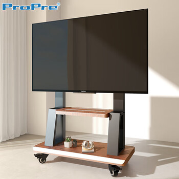 ProPre移动电视支架55-100英寸 视频会议电视挂架落地移动推车 希沃多媒体教学一体机架子 通用电视挂架