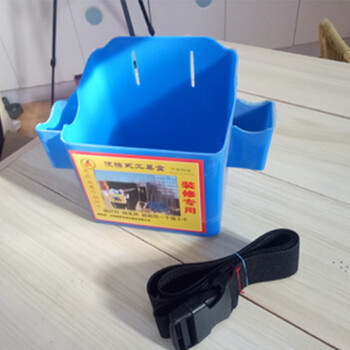 夏力加厚钉盒木工建筑专用多功能钉桶式腰盒装修装潢便捷式塑料钉兜盒 蓝色腰盒+腰带