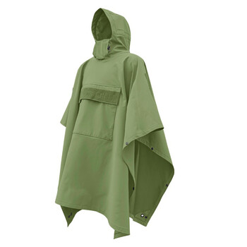 战术斗篷战术雨披户外骑行登山徒步软壳雨衣软壳防水斗篷钜惠 橄榄绿