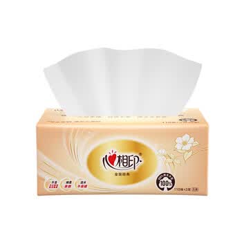 心相印经典抽纸面巾纸实惠装纸抽餐巾纸卫生纸抽纸 3层 3层 110抽*1包 110抽*1包
