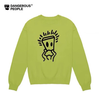 s45国潮牌dangero1uspeople薛之谦dsp托头纸袋人毛衣宽松保暖针织衫