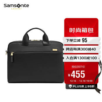 Samsonite/新秀丽女生手提电脑包14英寸单肩斜跨包 Samsonite苹果笔记本内胆包NO1黑色