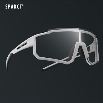思帕客联名骑行眼镜自行车防风护目镜变色太阳镜 隐藏式变色镜（白色） 