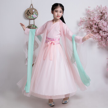 小孩穿的古装儿童古装汉服女装公主长裙汉服女