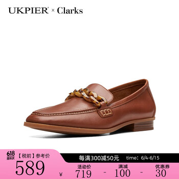 clarks其乐女鞋2024春夏新品一脚蹬休闲时尚单鞋sarafynairis海外直邮