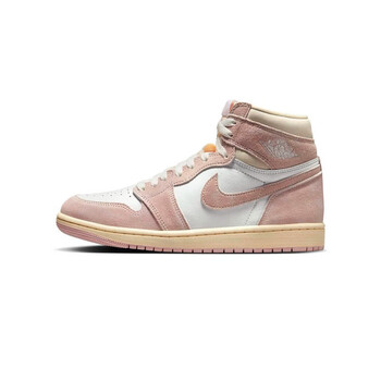 耐克nikeairjordan1highogaj1高帮粉白潮流女子休闲篮球鞋fd2596600fd