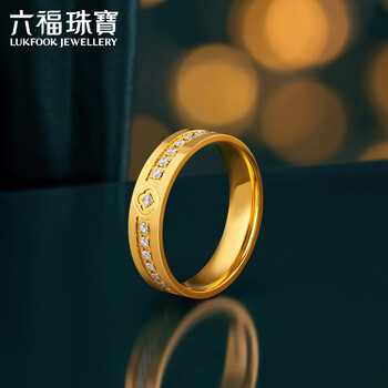 六福珠宝黄金戒指