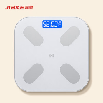 嘉科(jiake)电子称体重秤家用精准充电人体体脂小型称重体脂秤专用高