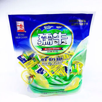 350克儒牛乳牛牛奶糖果小时候经典回忆年货零食350克孺牛奶糖独立包装