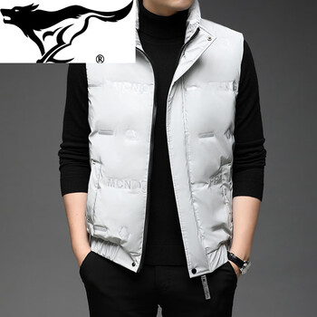 七匹狼septwolves羽绒马甲男款冬季新款潮流帅气保暖坎肩背心马夹男士