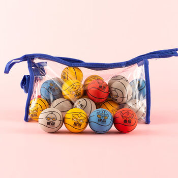 弹力球儿童玩具实心橡胶弹跳球跳跳球多款弹弹球蹦蹦球45号凹凸曼篮球