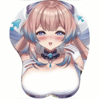 原神游戏3d胸女生男生腕定制电脑软垫电竞刻晴二次元硅胶垫 g05gs-198