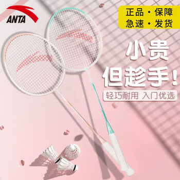 安踏 ANTA ins风经典羽毛球拍 对拍