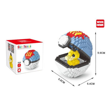 weagle智鹰拼装积木迷你玩具积木玩具25322541精灵智鹰2538蓝红精灵球