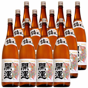 【日本直采】日本原装进口 开运清酒系列组合装 开运纯米清酒1.