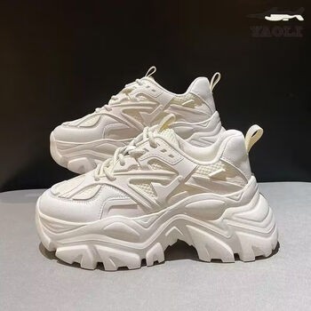 rxzp特小码老爹鞋女323334码女鞋小个子厚底老爹鞋厚底校园风小码白色