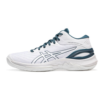 亚瑟士asics新款球鞋gelburst28男女舒适稳定时尚情侣篮球鞋白色绿色
