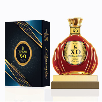 歌雅伦酒庄布斯坦尼X O白兰地 独立礼盒礼袋 500mL 2瓶