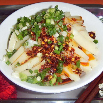 贵州特产苗家米豆腐凉粉凉糕凉拌小吃送三袋配料2斤/份