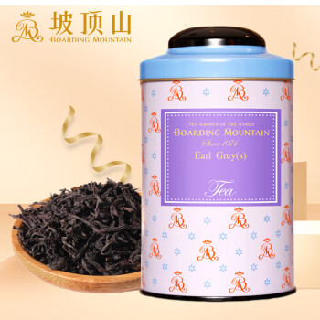 坡顶山红茶格雷伯爵斯里兰卡进口茶叶特级100g罐装浓香型奶茶专用
