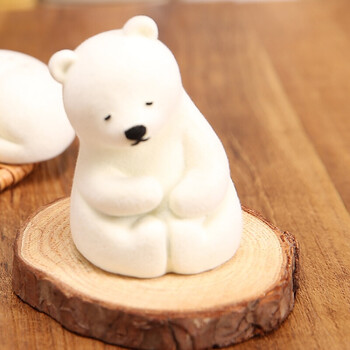 桌面装饰品可爱少女心爆棚的物办公室小物北熊桌上摆件品 呆呆熊(不含