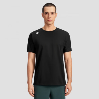 迪桑特descente运动健身男士吸湿透气凉感f360短袖t恤夏季新品bkblack