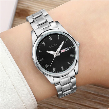 上海男士手表男表名牌全自动机械表防水学生石英名表男款十大钢带银壳