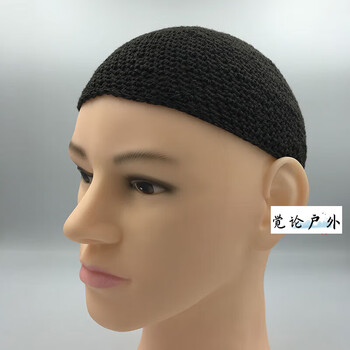 汇诗尚帽子冬季男秋冬季厚款回民瓜皮毛线帽黑棕色加大号适合头围5962
