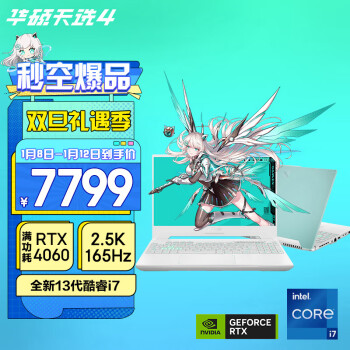 华硕天选4 13代英特尔酷睿i7 15.6英寸游戏本 笔记本电脑