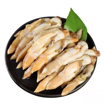 新鲜现剥速冻蛏王肉竹蛏王（含冰衣40%）净重300g/份，介意勿拍 蛏王肉 500g*1袋（含冰衣40%）净重300g
