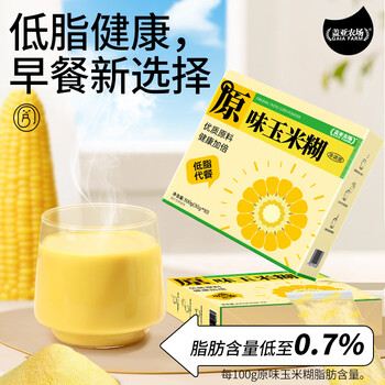 盖亚农场 GAIA FARM原味玉米糊300g冲饮即食 健身低脂 杂粮代餐 免煮早餐粥粉便捷装 原味玉米糊300g*3