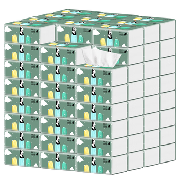 沐晨60包装整箱抽纸批发家用餐巾纸便携纸巾面巾纸卫生纸3层40抽16包