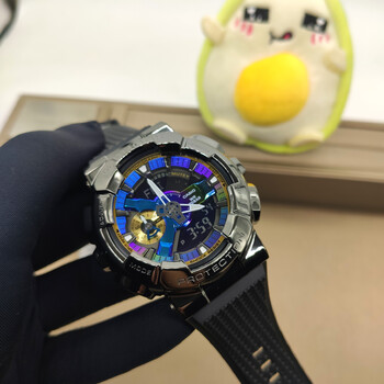 卡西欧casiogshock手表男彩虹ip金属壳运动潮流火山雷防水gm110b1a